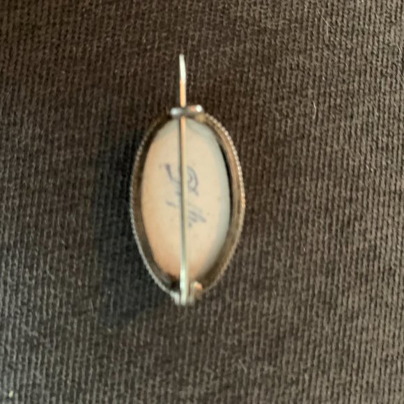 Vintage Delft Blue Windmill Brooch - Picture 3 of 5